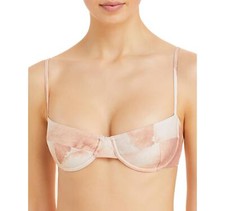 Haight 286062 Vintage Printed Underwire Bikini Top, Size Large