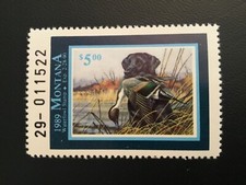 ICOLLECTZONE  US Montana 1989 MT37 Duck Stamp VF NH