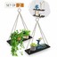 hanging wall mounted wood shelves lightweight and durable farmhouse rope shelves