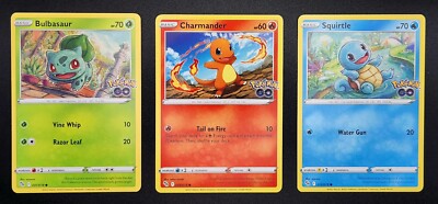 Pokemon TCG - Bulbasaur | Charmander | Squirtle Bundle - Pokemon GO - NM/M | eBay Pokemon TCG - Bulbasaur | Charmander | Squirtle Bundle - Pokemon GO - NM/M | eBay