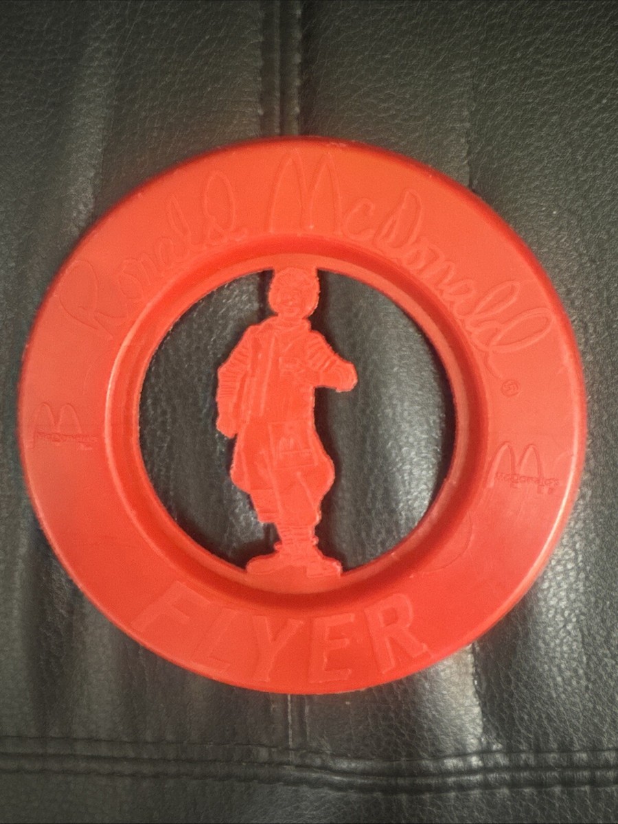 McDonalds Frisbee - Ronald McDonald Flyer - Circa 1980-Excellent