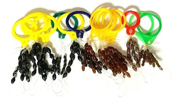 300 StüCk Schnurstopper Gummistopper Posen Stopper Latexgummi Gr. M,L,Xl-image