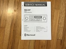 Sherwood XR-2207 casete receptor manual de servicio