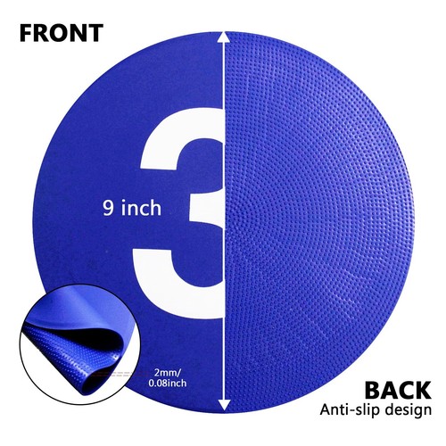 Poly Spots 9 INCH 10PCS Anti-Slip spot Markers Floor Spots Waterproof Flat Fi... - Picture 3 of 8