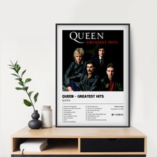 Queen Greatest Hits Album Poster 20x30" Custom Canvas Print Music Poster