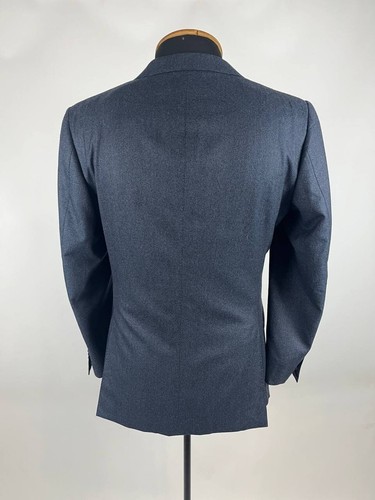 Suitsupply Blue Men Suit Houndstooth 100% Pure Wool Size 42 - Picture 4 of 15