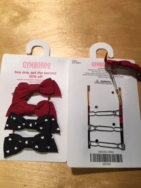 Precio por volumen Gymboree pelo moño lazos clips a presión pasadores nuevo con etiquetas Foto 2 de 4