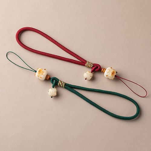 Cute Bodhi Lucky Cat Phone Chain Phone Anti Loss Lanyard Phone Short Wrist Strap - 第 1/22 張圖片