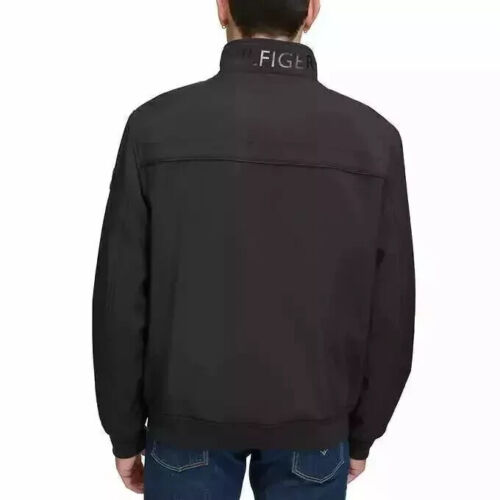Tommy Hilfiger Men's Perf Faux Memory Bomber Jacket, Black, Size M - Picture 4 of 6