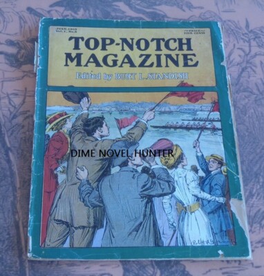 TOP-NOTCH MAGAZINE 5A CANOING COVER STREET & SMITH 1910 BURT STANDISH DIME NOVEL
