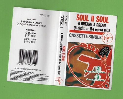 Soul II Soul - A Dreams A Dream (A Night At The Opera Mix) - Cassette (Virgin) - Picture 4 of 6