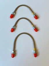 FIAT X1/9 1300 1500 Jeu de 3 tuyaux de frein maître cylindre nickel BS EN 12449