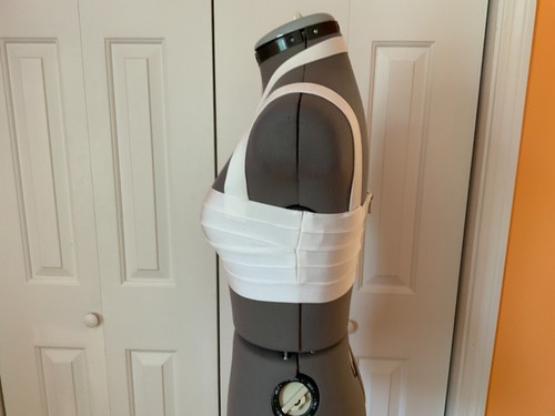 2 Herve Leger Forever 21 % BCBG Rock Damen weiß Bandage Crop Top Gr. M - Bild 5 von 19