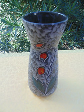 Grand vase West Germany en céramique , hauteur 34,5 cms