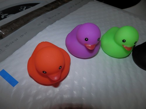 8 Halloween Ducks, Orange, Green, Purple, and Black, rubber ducks Lot B - Picture 4 of 22