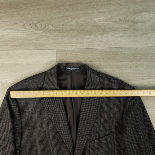 Polo Ralph Lauren Sport Coat Mens 46XL Slim Wool Cashmere Three Button Italy Vtg - Picture 11 of 18