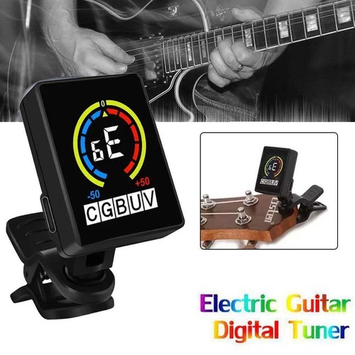 Accordatore Chitarra Clip Tuner Accordatore Chitarra Ricaricabile per Ukulele Banjo J5C8 - Foto 2 di 13