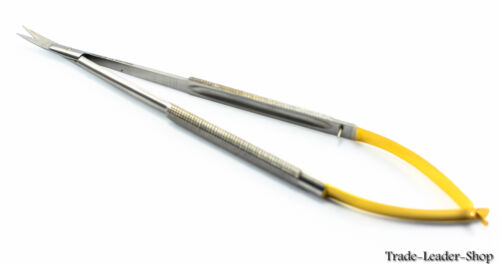 Castroviejo Micro Scissors 14 cm Straight 5.5'' TC Dental Surgical Suture NATRA - Picture 5 of 6
