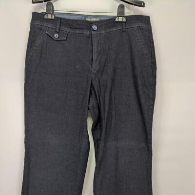 Dockers Denim Dark Blue Jeans Womens Sz 14 Mid Rise Curvy