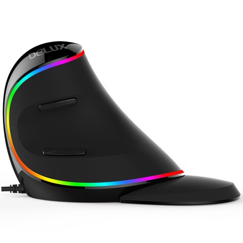 4000 DPI Ergonnomic Vertical Optical Gaming Mouse RGB Backlit For PC Laptop Mac - Picture 3 of 8