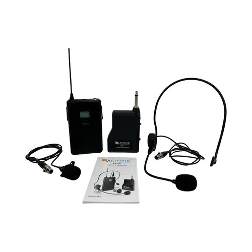 FIFINE Sistema Microfonico Wireless, Trasmettitore e Ricevitore Beltpack, K037B - Foto 13 di 13