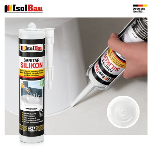 Sanitär Silikon 1-48 Stk. 300ml Sanitärsilikon Bad Dusche Küche Dichtstoff - Bild 20 von 33