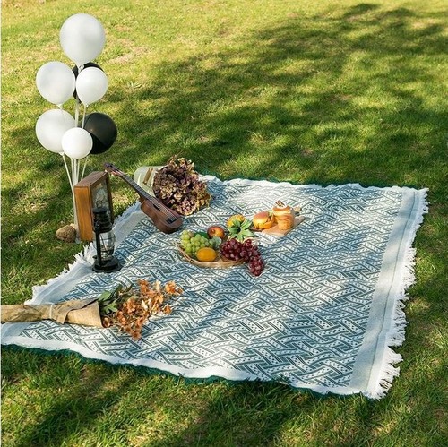 XXL Picknickdecke Campingdecke Stranddecke Picnic Blanket 90 x 210 cm 180x380 cm - Bild 10 von 27