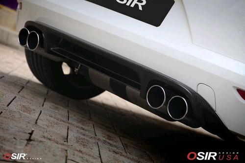 OSIR Design DTM Scirocco X4 Quad Exhaust Valance Gloss Carbon - VW Scirocco Mk3 - Picture 2 of 7