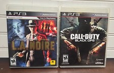 PS3 L.A. NOIRE & Call Of Duty Black Ops (Sony PlayStation 3, 2011) Video Games