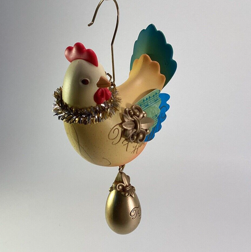 Hallmark Keepsake Ornaments 2013 Three French Hens & 2014 Four Calling Birds EUC - Picture 2 of 13