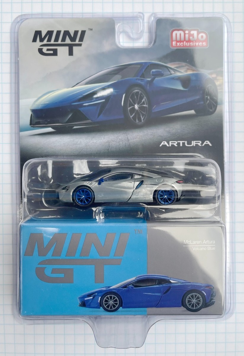 Mini GT 1:64 McLaren Artura Volcano Blue Diecast Model Car