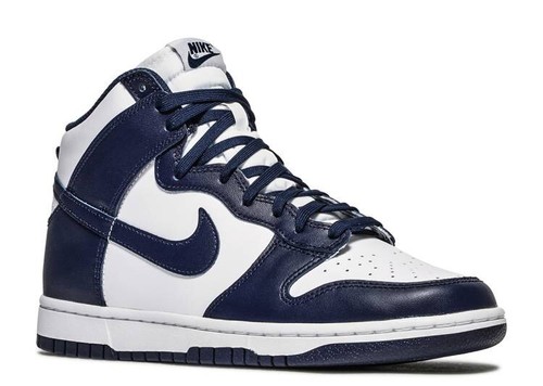 Nike Dunk High Retro ‘Midnight Navy’ Men’s Size 9.5 US DD1399-104 FREE SHIPPING - Picture 4 of 8