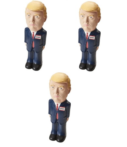 Trump Dog Toy Soft Latex Rubber Squeaker Fun Parody Play Toss - Choose Quantity - Picture 20 of 64