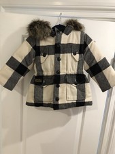NWT Childrens Kids Polo Ralph Lauren Jacket Faux Fur Hood Buttons  Zip Up 2T