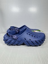 Size 11 Crocs Echo Sapphire Blue Clog Shoes Comfort Slides Sandals Mens NEW