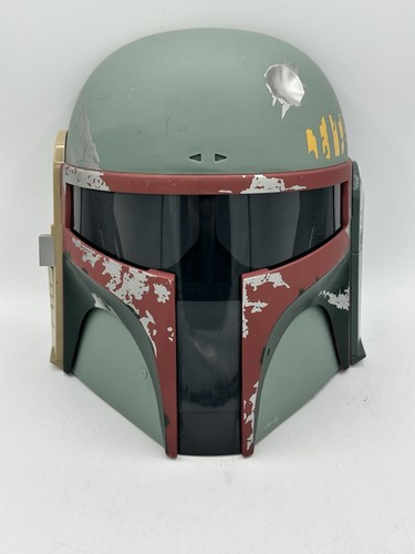 Star Wars Boba Fett Electronic Helmet 2009 Hasbro No Antenna Or Strap