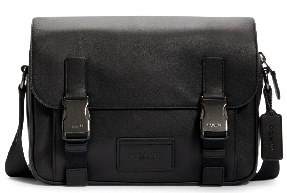 NWT COACH Men's TRACK C2715 SM Messenger X-body Bag In BLACK