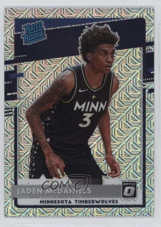 2020-21 Panini Donruss Optic Rated Rookie Choice Prizm Jaden McDaniels #178 01nw