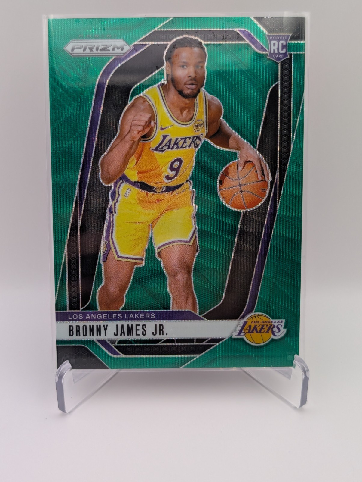 2024-25 Panini Prizm - Bronny James #243 Green Prizm (RC)