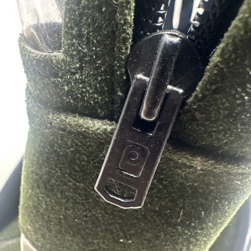 VTG IL ETAIT UNE FOIS UN SAC Suede Green Car Shaped 1960s GOGO Handbag Purse - Picture 7 of 12