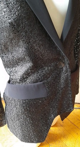 Manning Cartell Black Lace Blazer Jacket Australian Made S - Picture 3 of 8