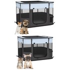 Welpenauslauf Welpenlaufstall faltbar Laufgitter für kleine Hunde und Kleintiere