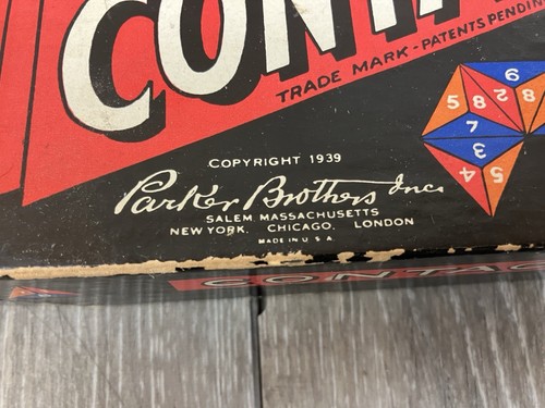 Contack A Fascinating Game Parker Brothers 1939 Vintage - Picture 10 of 14