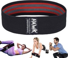 Resistance Bands for Women Men Fabric Exercise Booty Hip Black