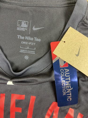 T-shirt manica lunga nuova con etichetta Cleveland Guardians nike dri fit taglia L - Foto 3 di 3