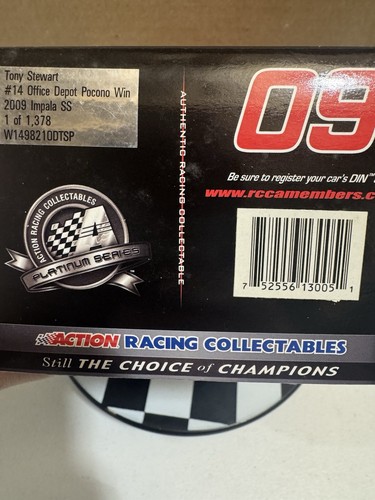 Tony Stewart #14 Office Depot Pocono Win 2009 COT 1/24 Diecast - Picture 11 of 12
