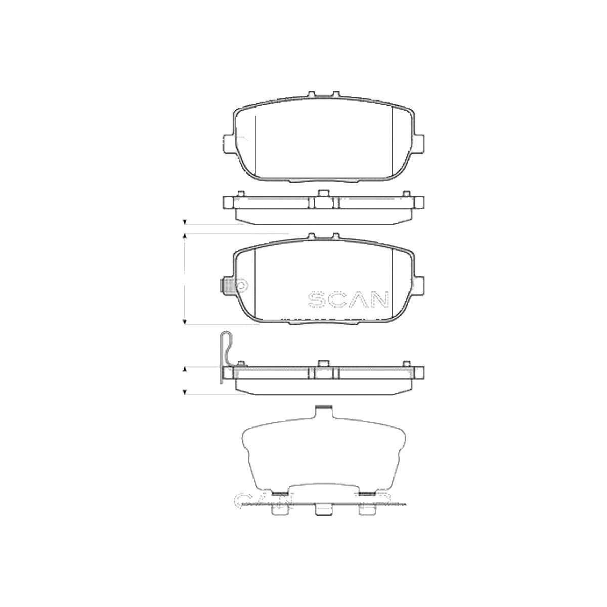 Triscan Bremsbelagsatz, Scheibenbremse 8110 50026 Für Mazda - Bild 3