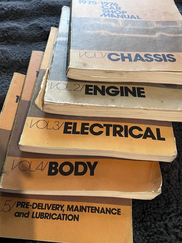 FORD 1975-1976 Car Shop Manual Volumes #1-#5 Complete set  - Bild 3 von 9
