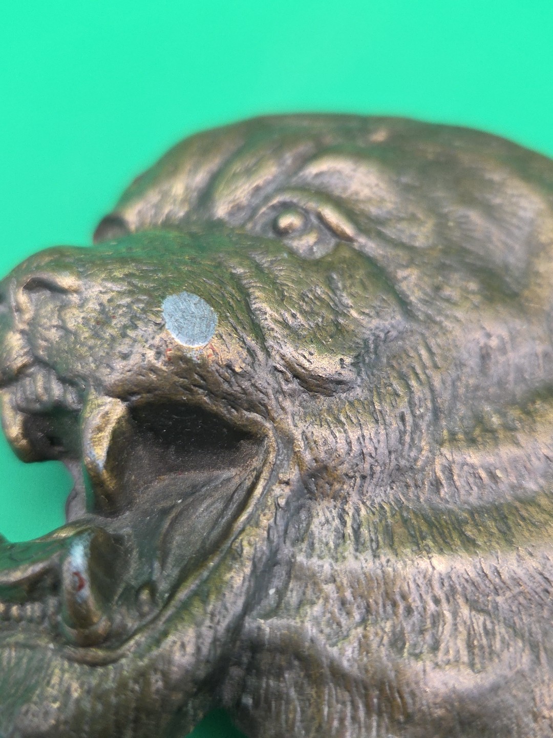 MBCI Brasstone Panther Mountain Lion Cougar Belt Buckle 1970s-80s Vintage  thumbnail 3