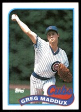 Greg Maddux 1989 Topps #240 Chicago Cubs MLB READ FREE SHIP